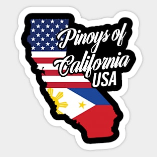 Filipinos of California Design for Proud Fil-Ams Sticker